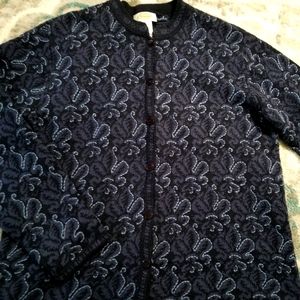 Talbots blue cardigan,  size M, NWOT